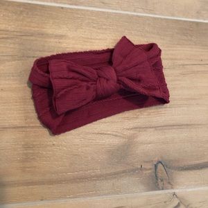 Baby Bling Bows Cable Knit Red